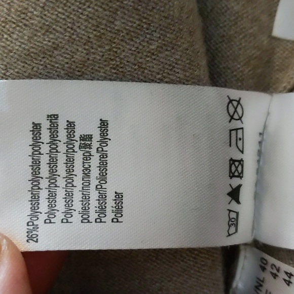 Thomas Rabe| Tan Cardigan With Sequin Details and Faux Pockets Modal Blend - Picture 12 of 14